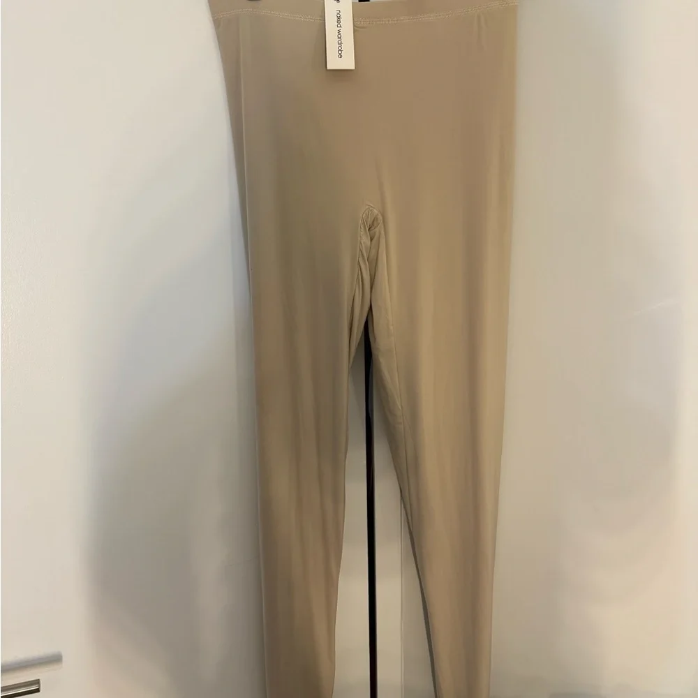 NWT- Naked Wardrobe Taupe Closed Toe Leggings - Picture 3 of 7